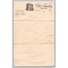 Vintage The Ansley Dinkler Hotel Atlanta Georgia Letterhead Ephemera 1940s 50s picture