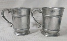 Vintage RWP Wilton Armetale Mugs Set Of Two Pristine Condition picture