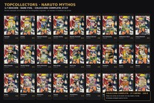 Naruto Mythos 1st Edition Complete Collection Rare Foil 27/27 104/130 to 130/130 picture