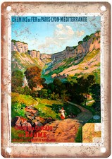 Vintage Paris Lyon Méditerranée Travel Poster Retro Look Sign T1904 picture