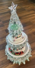 Roman Amusements Lighted 2 Tier Christmas Tree With Rotating Scenes and Music picture