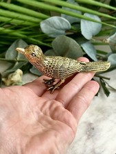 Realistic Solid brass Chick bird statue, brass birdie figurine picture