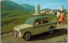 Vintage 1960s FIAT 110 DELUXE SEDAN Car Advertising Postcard / European Card picture