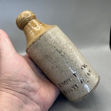 RARE VICTORIAN 1880S STONE GINGER BEER BOTTLE J NORRIS NOTTINGHAM picture