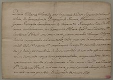 MARY AMALIA SAXONY WIFE OF KING CHARLO III° TWO SICILIES AUTOGRAPH LETTER 1758 picture