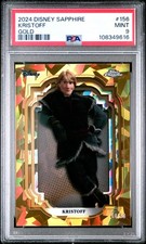 2024 TOPPS CHROME DISNEY SAPPHIRE KRISTOFF GOLD REFRACTOR SP /50 PSA 9 FROZEN picture