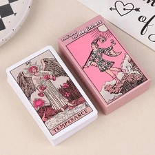Pink Rider Waite Tarot Cards Deck 78 Cards Beginner Friendly Divination picture