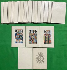 Old Antique c1803 HALL Square Corner Playing Cards SMALL FORMAT Full Size Courts picture