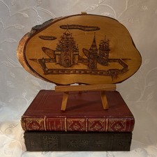 Vintage Russian 1970s hand carved plaque. picture