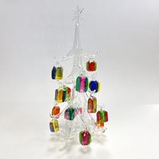 Soffieria Parise Vetro Italy Hand Blown Glass Christmas Tree 13