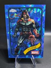 2025 Topps Marvel Comics Chrome Sapphire Forge Base Blue picture
