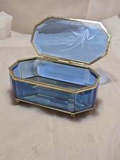 Blue Glass Jeweley Box attributed to Pietro Chiesa for Fontana Arte, 1950 6