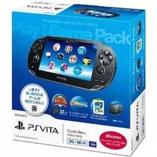 SONY PS Vita Crystal Black PCHJ-10012 Play Game Pack Console Used From Japan picture