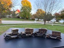 Four Vintage Banthrico West Aurora Plaza Southwest Michigan Metal Coin Banks picture