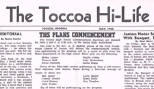 1963 GEORGIA TOCCOA HIGH SCHOOL NEWSPAPER HI-LIFE MAY 1963 VOL 2 NO 4 Z596 picture