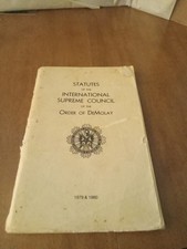 Vintage 1979 1980 Statutes Of The International Supreme Council Order Of DeMolay picture