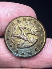 RARE 1880’s-90’s Alabama A & M College Cadet Uniform Coat Button picture