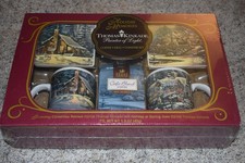 Thomas Kincade Coffee Mug Coaster Christmas Set NEW and SEALED picture