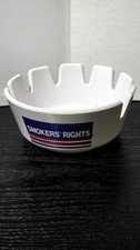 Vintage Tablecraft 263 Ashtray Smokers Rights White Melamine Restaurant Style picture
