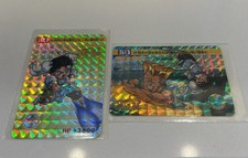 1993 Bandai Capcom STREET FIGHTER Carddass CHUN-LI GUILE Holo Prism 2 Card Lot picture