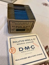 Rare Vintage French DMC Thread Box Full NOS 21 Cards Daring Store Display picture
