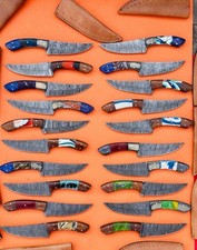 Lot of 100 HANDMADE DAMASCUS STEEL SKINNER HUNTING SURVIVAL KNIVES 9INCHESCustom picture
