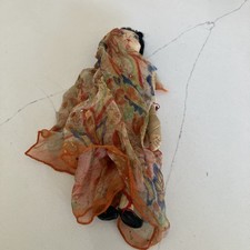 vintage, handcrafted folk art doll from India, picture