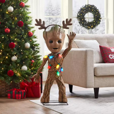 3 FT ANIMATED MARVEL BABY GROOT CHRISTMAS/HALLOWEEN ANIMATRONIC PROP picture