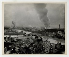Manila, Philippines Quezon Bridge 1945 Pasig River WWII Original Photo J16118 picture