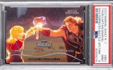 2023 THOR VS. CAPTAIN MARVEL PSA 9 UPPER DECK MARVEL WHAT IF ? MASTERPIECES #BS1 picture