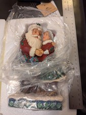 2018 Jim Shore Enesco Cutest Christmas Couple Santa & Mrs Claus Figurine Mint picture