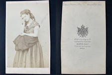 Alophe, Paris, Comtesse Mélanie de Pourtalès vintage cdv albumen print print print print print  picture
