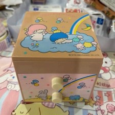 Sanrio Vintage 1983 Little Twin Stars Kiki & Lala Trinket Box w/ Lid READ DESC picture