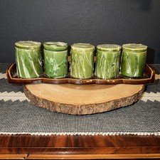 EUC VTG Laurentian Art Ware Made In Canada Spice/Catch All Hanging Ceramic Rack picture