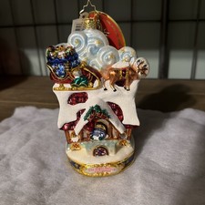Rare 2014 Christopher Radko Ornament “Up To The House-Top” 1017969 picture