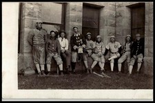1908 RPPC Vintage Baseball Team Portrait Postcard Waukon Iowa Frankin 1c Stamp picture