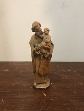 ANRI Wood Carving St Joseph with Christ Child 6
