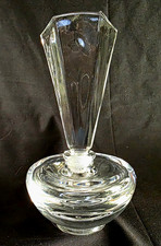 (703) Antique Heavy Art Deco Era Perfume Bottle with Stopper-- **FREE SHIPPING picture