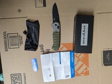 Benchmade 593BK PSK Gray & OD Green G10 CPM-Magnacut Folding Blade New With Box picture
