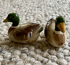 Vintage Mallard Duck Salt & Pepper Shakers Set, Otagiri Japan hand painted picture