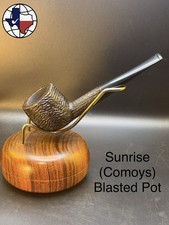Vintage Sunrise (Comoys Sub) Blasted Pot Tobacco Pipe picture