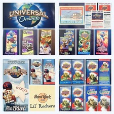 Vintage Universal Orlando & Islands Adventure Park Guide Map Brochure Info picture