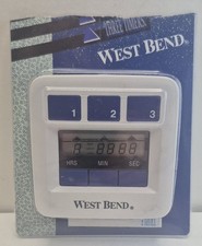 Vintage West Bend 40032 Electronic Triple Timer Open Box picture