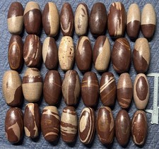 5.5 Inch Shiva Lingam stone from India -Narmada River -Palm Shivalingam -1 pc picture