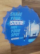 Keystone Light Hunting Funny Beer Bottle Cap  Metal Sign Man cave Bar Decor  picture