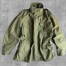 NAMED Vintage 1967 M65 OG-107 Field Jacket USMC US Military Vietnam Era S Short picture