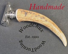 Handmade Whitetail Deer Antler Safety Shaving Razor SEE VIDEO 1067 picture