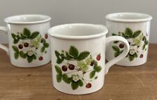 Portmeirion Summer Strawberries Coffee Espresso cups (3) picture