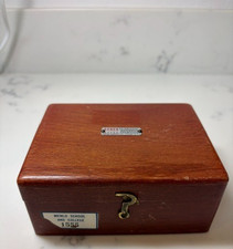 Vintage Central Scientific Co. CENCO brass weight set instruments wood box picture