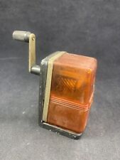 Vintage - Bostonette Desk  Pencil Sharpener #73 - Orange Cage/Black Base - USA picture